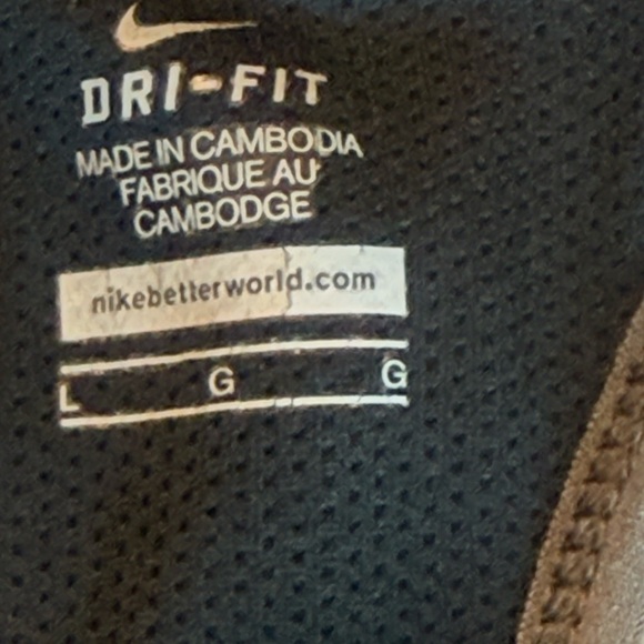 Nike Dri-FIT Women’s Gray Yellow Sleeveless Athletic Tank Top Size L - Picture 8 of 10